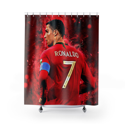 Cristiano Ronaldo CR7 Shower Curtains