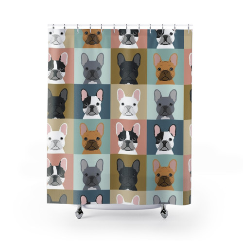 French Bulldog Shower Curtain - Pet Lover Gift