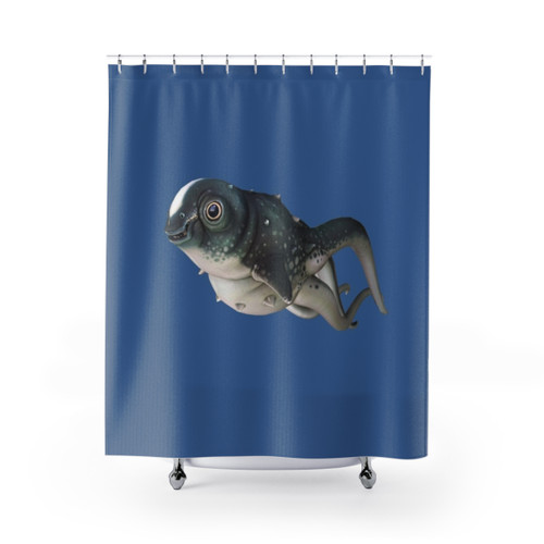 Subnautica Inspired Shower Curtain with Underwater Scenes