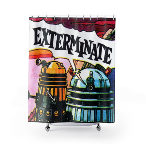 Sci-Fi Themed EXTERMINATE! Shower Curtains