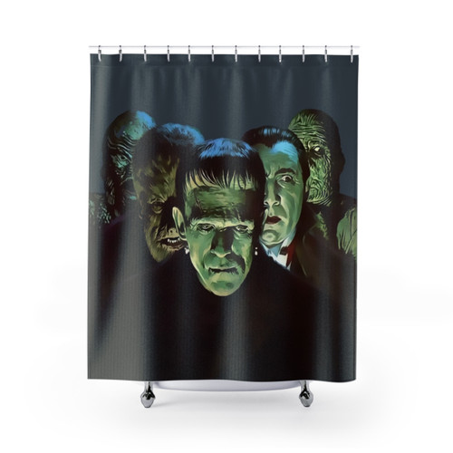 Vintage Monster Shower Curtains