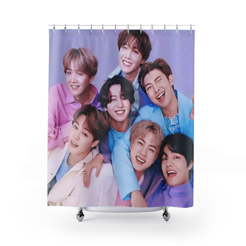 Vintage BTS Shower Curtains for Bathroom Decor