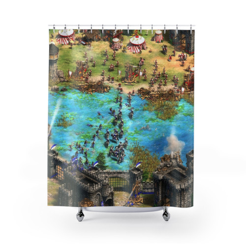 Age of Empires 2 Battle Over Sea Shower Curtain