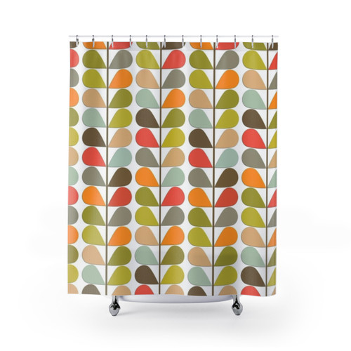 Retro Midcentury Modern Pattern Shower Curtains