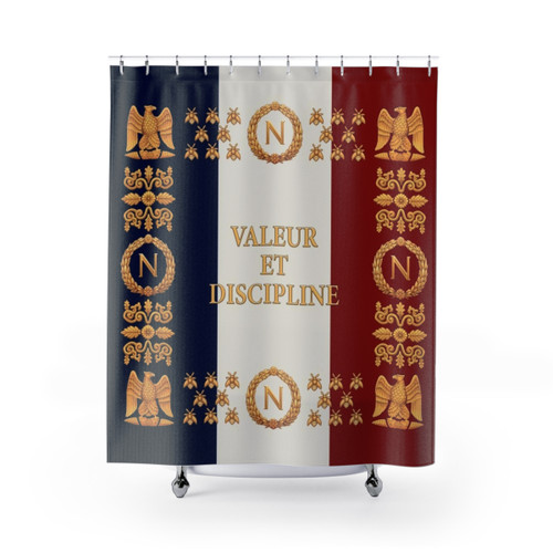 Napoleonic French Regimental Flag Shower Curtains