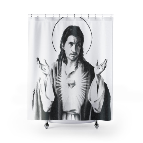 Arctic Monkeys Alex Turner Pencil Sketch Shower Curtain