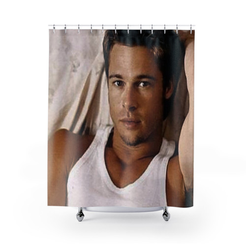90s Brad Pitt Shower Curtains