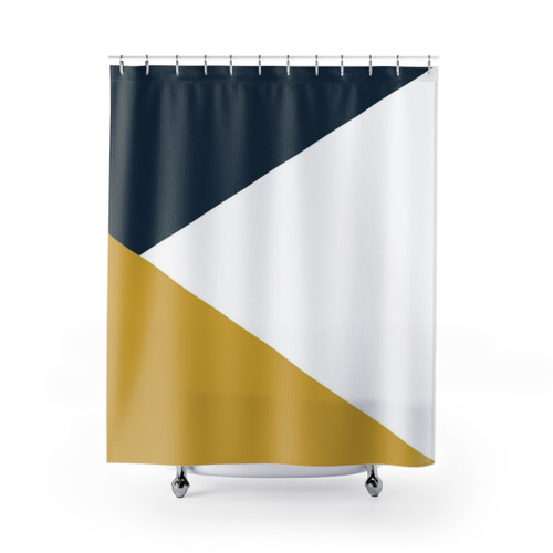 Modern Color Block Shower Curtains