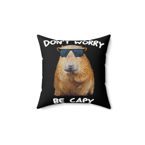 Funny Capybara Throw Pillow for Home Decor