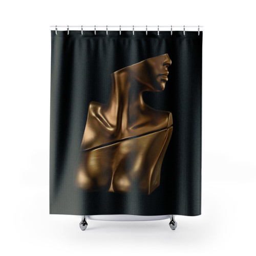 Billie Eilish Fragrance Bottle Shower Curtains