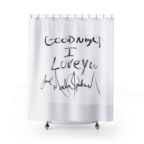 Michael Jackson Goodnight I Love You Shower Curtains"