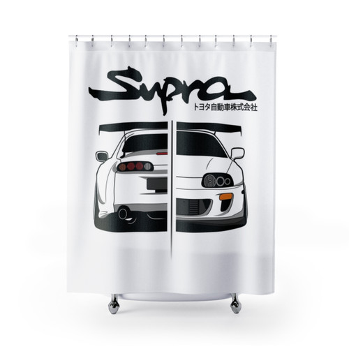 Toyota Supra MK IV Car Shower Curtain