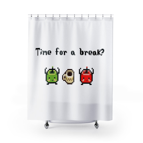 Junimo Tea Break Stardew Valley Shower Curtain