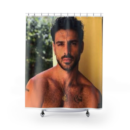 Michele Morrone Shower Curtain