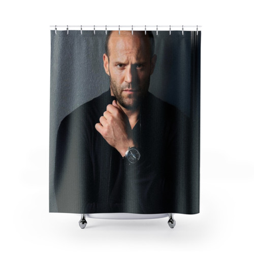 Jason Statham Shower Curtain - Iconic Action Movie Star Decor