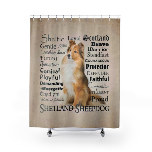 Shetland Sheepdog Shower Curtains