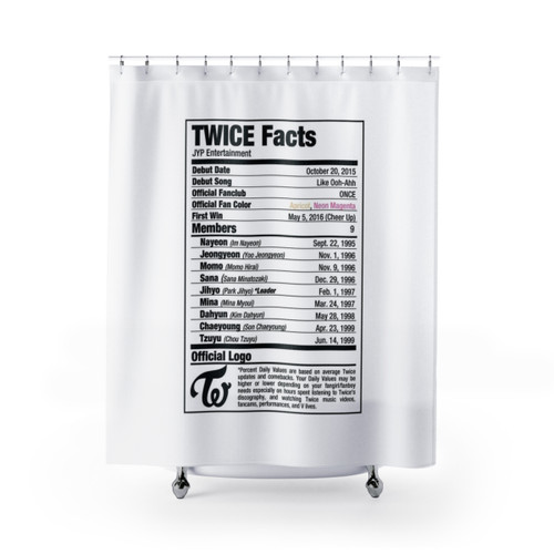 TWICE K-pop Themed Shower Curtain