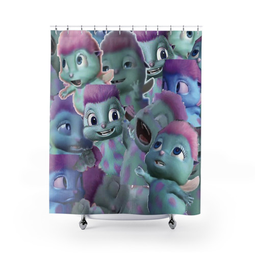 Bibble Barbie Collage Shower Curtains