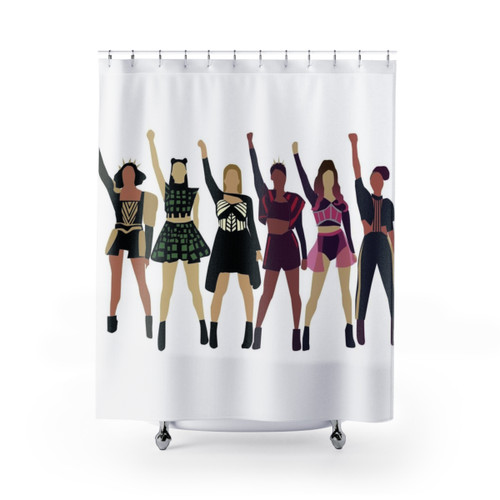 Six the Musical Shower Curtains