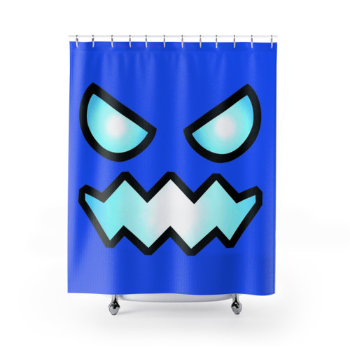 Geometry Dash Themed Shower Curtain