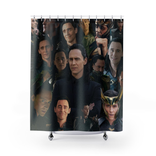 Tom Hiddleston Collage Shower Curtains