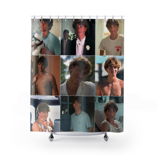Jeremiah Fisher Collage Shower Curtains - Beach Décor