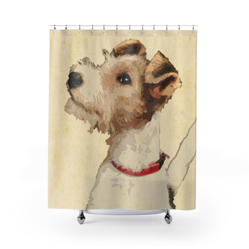 Vintage Illustration of a Fox Terrier Dog