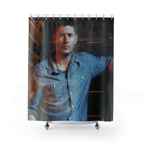 Jensen Ackles Supernatural Shower Curtain