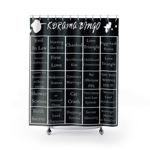 Korean Drama Bingo Shower Curtains