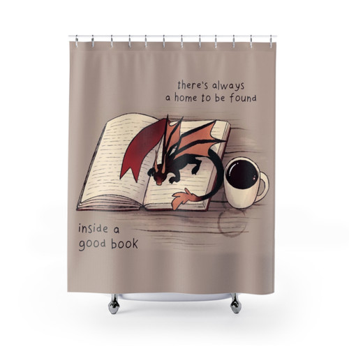 Enchanting Dragon Shower Curtain for Magical Bathrooms
