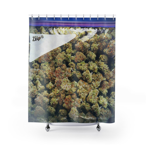 Marijuana-themed shower curtains for stoners