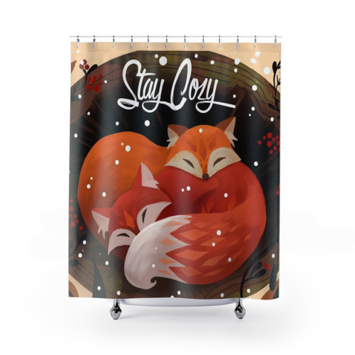 Cozy Fox Shower Curtains
