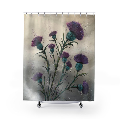 Scottish Thistle Shower Curtains