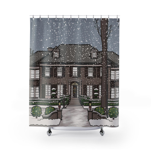 Home Alone Christmas Themed Shower Curtain