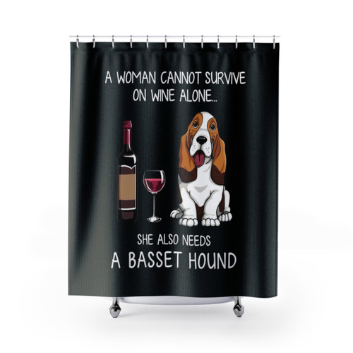 Basset Hound Shower Curtains for Dog Lovers