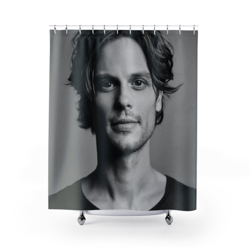 Matthew Gray Gubler Criminal Minds Themed Shower Curtain