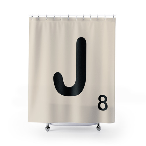 Scrabble Tile Shower Curtain