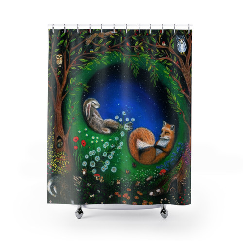 Midsummer Night's Dream Themed Shower Curtain