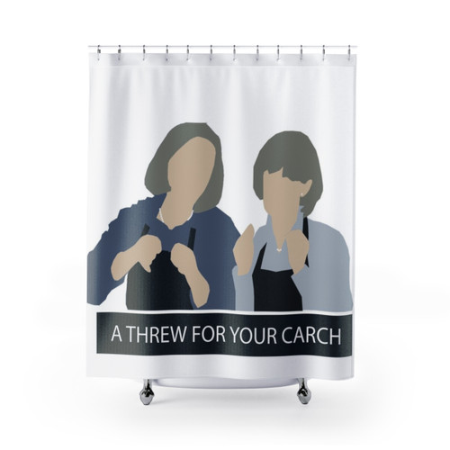 Kath and Kim Prude and Trude Shower Curtain
