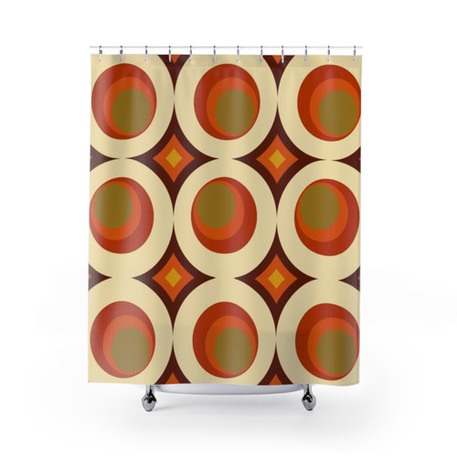 Mid-Century Modern 70s Shower Curtains