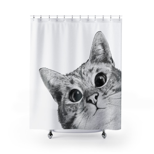 Playful Cat Shower Curtains