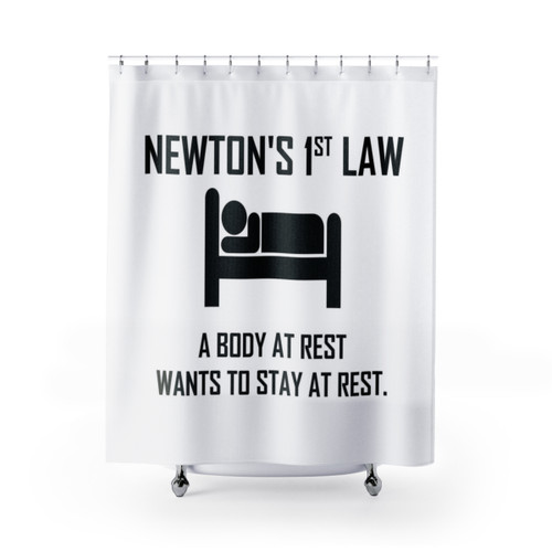 Funny Physics Joke Shower Curtains