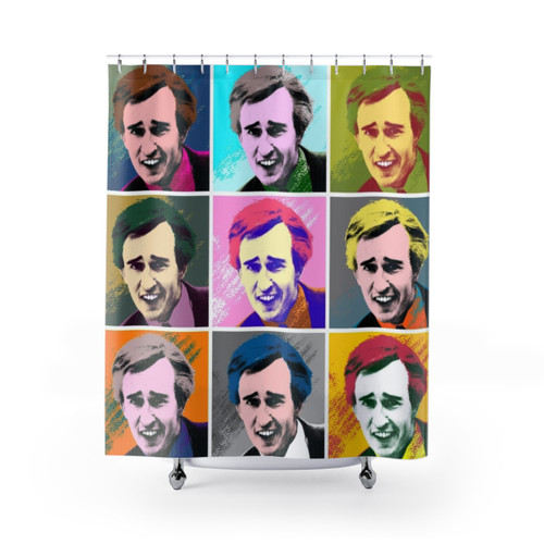 Alan Partridge inspired pop art shower curtains
