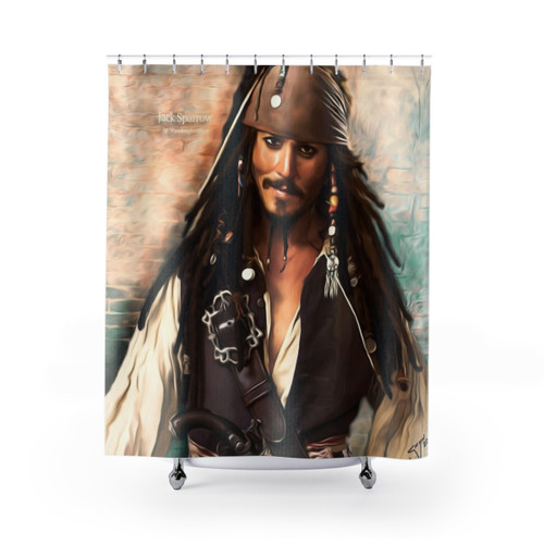 Jack Sparrow Pirates of the Caribbean Shower Curtains