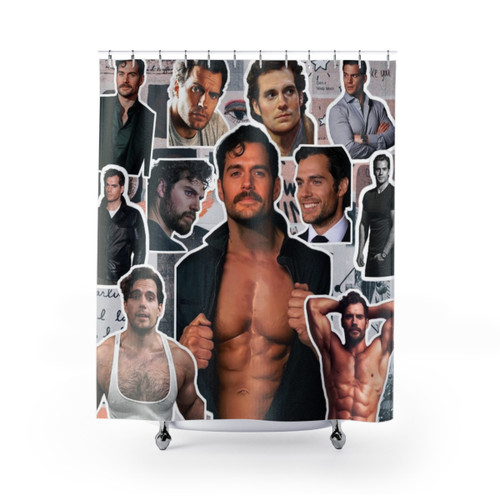 Henry Cavill Photo Collage Shower Curtain