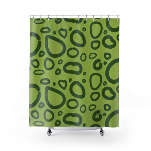 King Shower Curtain with 7 Deadly Sins Pattern