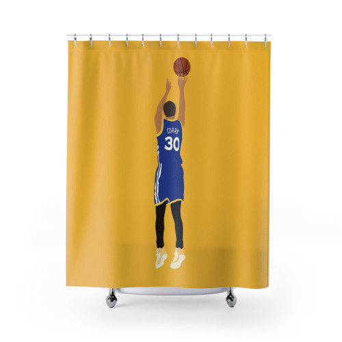 Curry Minimalist Shower Curtains