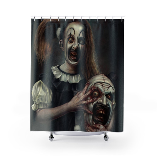 Terrifier 2 Horror Movie Shower Curtains