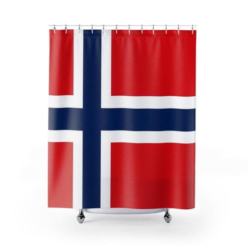 Norwegian Flag Shower Curtains