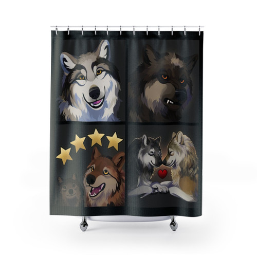 WolfQuest Find a Mate Shower Curtains